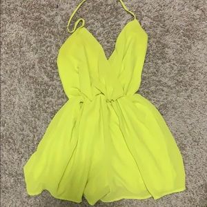 Neon yellow romper